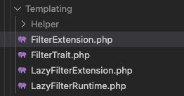 FilterExtension est déprécié depuis la version 2.7 et sera supprimé dans la version 3.0. Configurez twig_mode en lazy